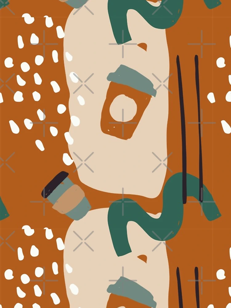 Thumbnail 5 of 5, iPhone Case, Aesthetic Abstract Coffee Pattern designed and sold by PatternTale.