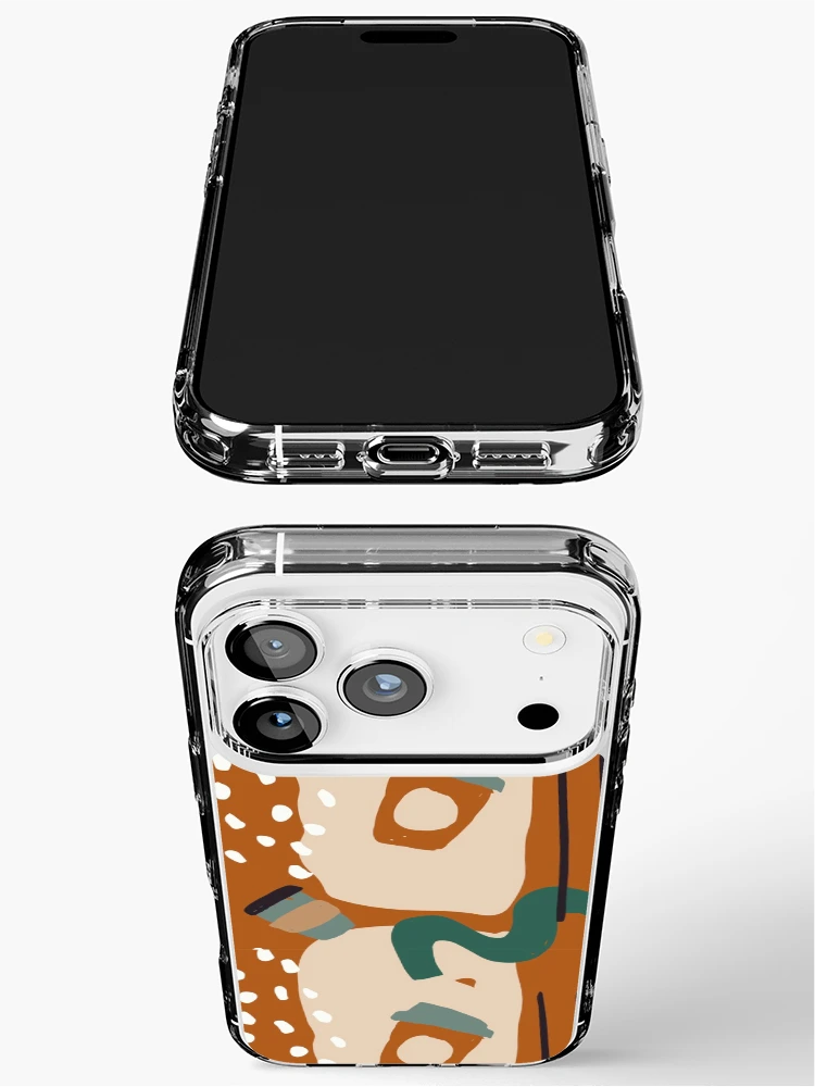 Thumbnail 3 of 5, iPhone Case, Aesthetic Abstract Coffee Pattern designed and sold by PatternTale.