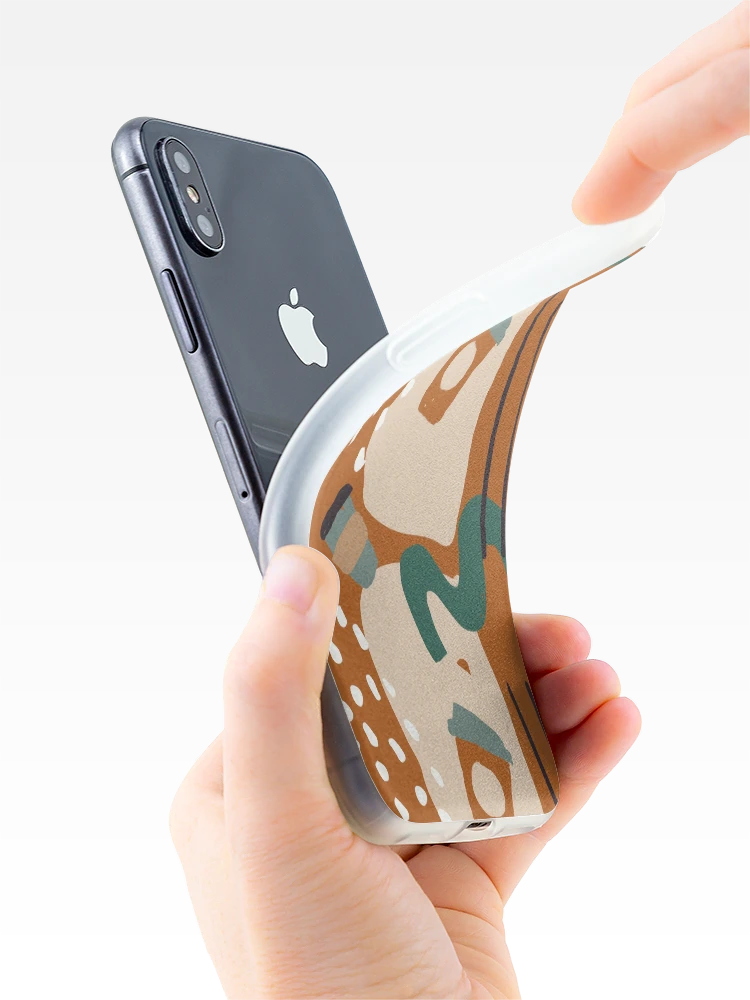 Thumbnail 4 of 5, iPhone Case, Aesthetic Abstract Coffee Pattern designed and sold by PatternTale.