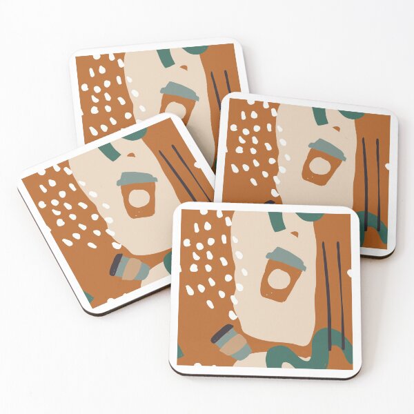Item preview, Aesthetic Abstract Coffee Pattern designed and sold by PatternTale.