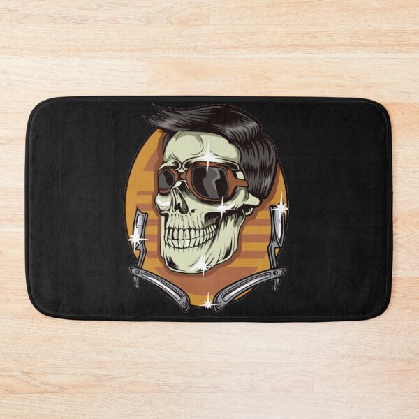 Item preview, funny Skull barbershop cool hair  designed and sold by angel1818.