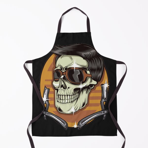 Item preview, funny Skull barbershop cool hair designed and sold by angel1818.