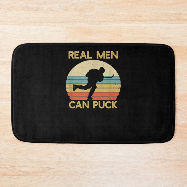 Item preview, Mens Real Men Can Puck Ice Hockey Player  designed and sold by maizreo.