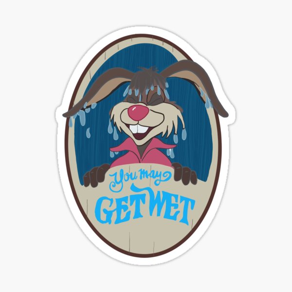"you may get wet" Sticker for Sale by tayyshep Redbubble