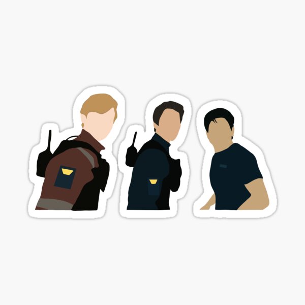 Maze Runner - Minho, Thomas, Newt Sticker for Sale by AngeliaLucis