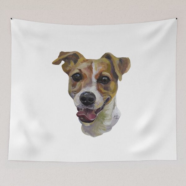 Item preview, pet portrait of jack russell designed and sold by wauymau.