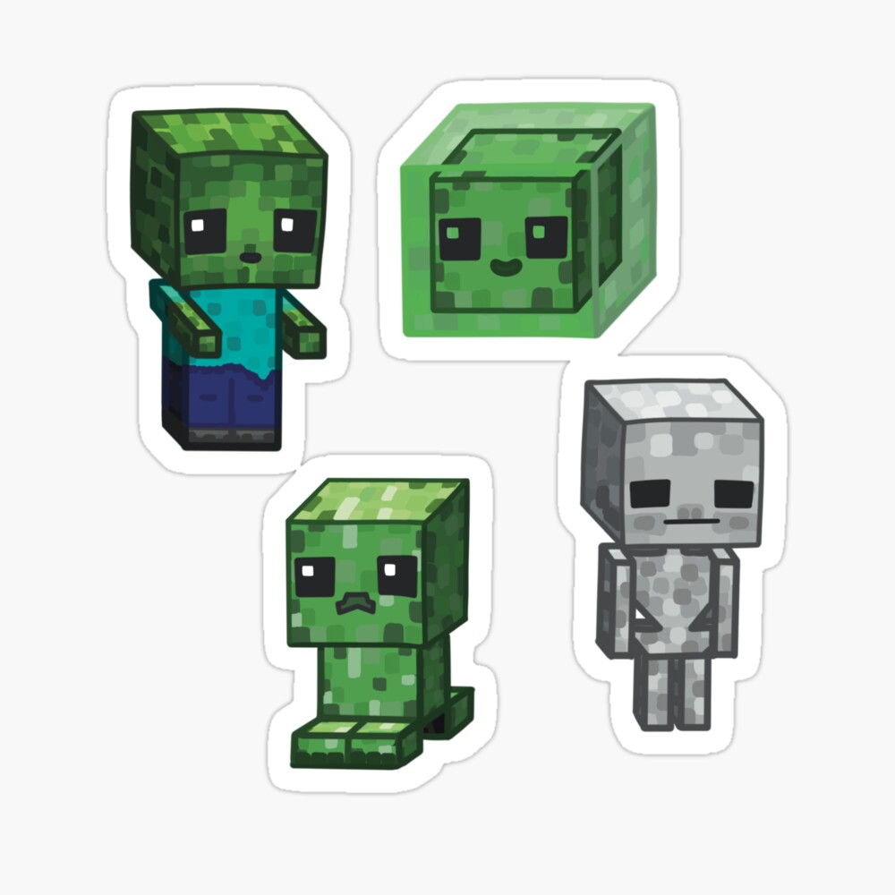 Minecraft Creeper Sticker for Sale by qloc