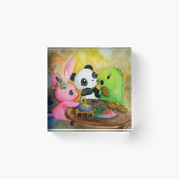 Item preview, Dino & Panda Watercolour Painting: Cheese Fondue designed and sold by Dino & Panda Studios.