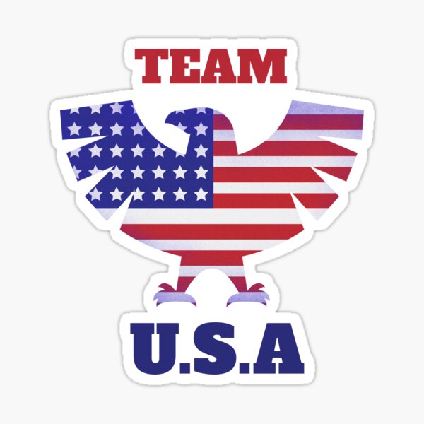 "TEAM USA " Sticker for Sale by mavimae13 Redbubble