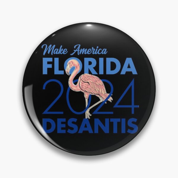 Item preview, DeSantis 2024 Make America Florida Election Flamingo Blue designed and sold by sweetheartistic.