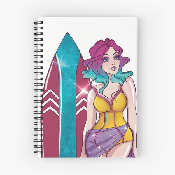 Item preview, Surf girl with purple hair  designed and sold by Ailirel.