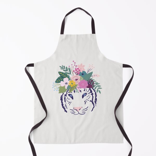 Item preview, Tiger with flower crown designed and sold by Luinwen.