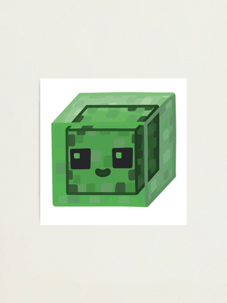 Cute Minecraft Slime Sticker for Sale by Vanthaera