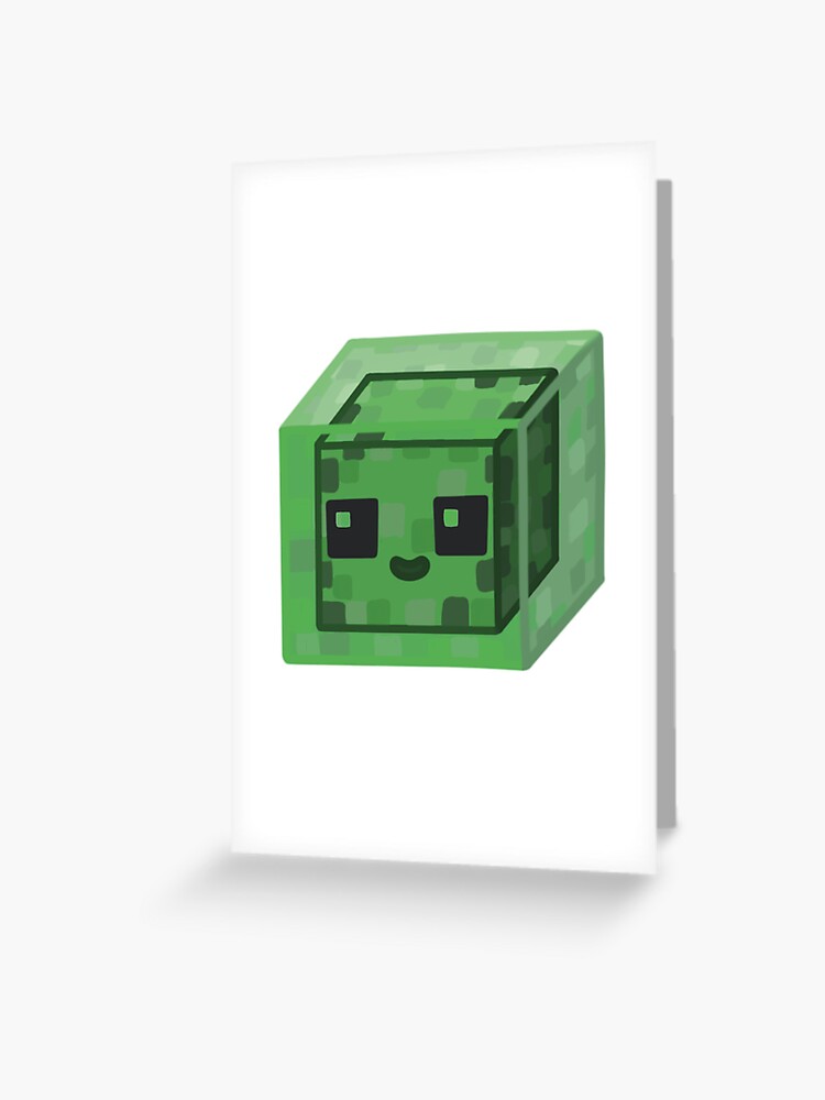 Cute Minecraft Slime Sticker for Sale by Vanthaera