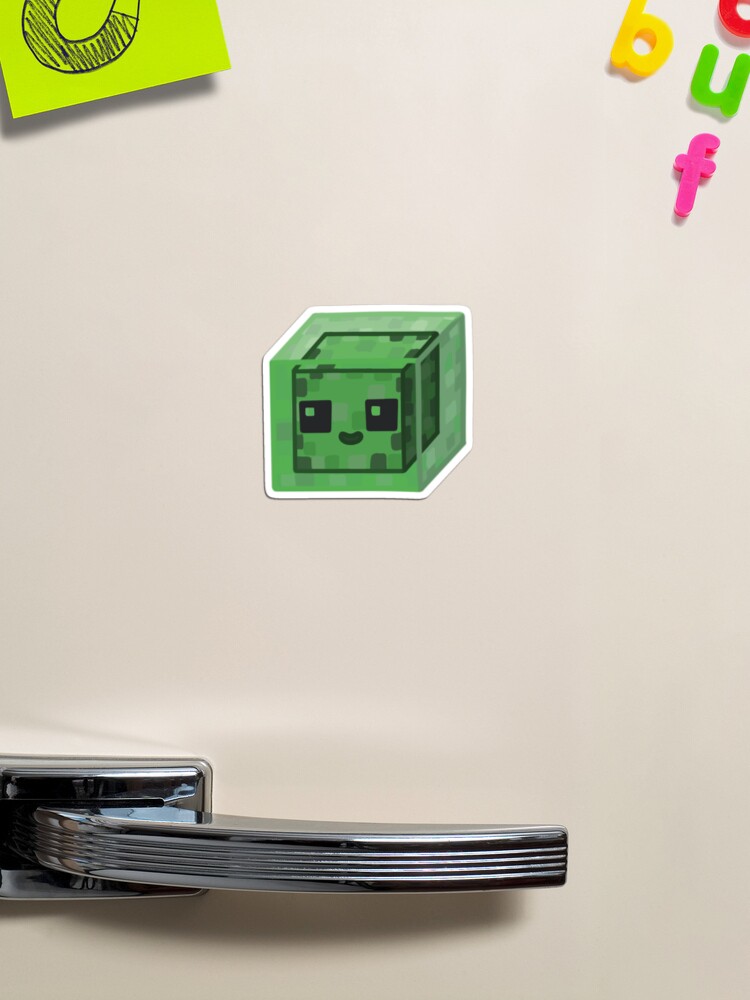 Cute Minecraft Slime Sticker for Sale by Vanthaera