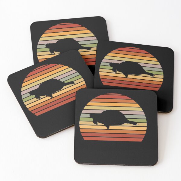 Item preview, Schildkroete im Sonnenuntergang Retro designed and sold by Spirit-Designs.