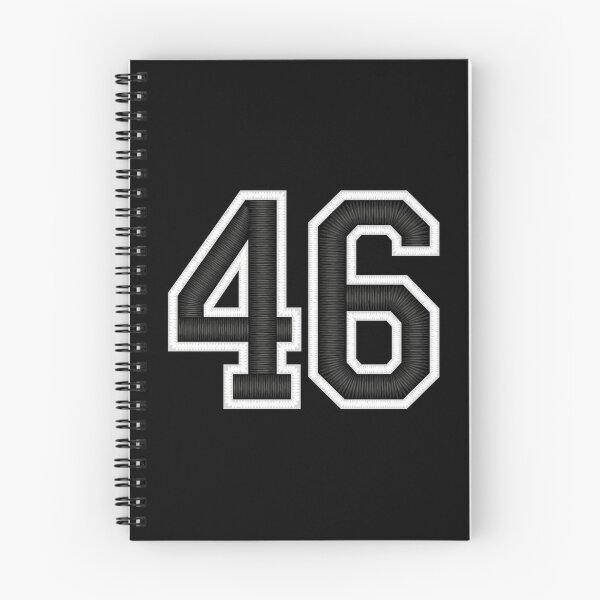 Item preview, 46 Black Jersey Sports Number forty-six Football 46 designed and sold by elhefe.