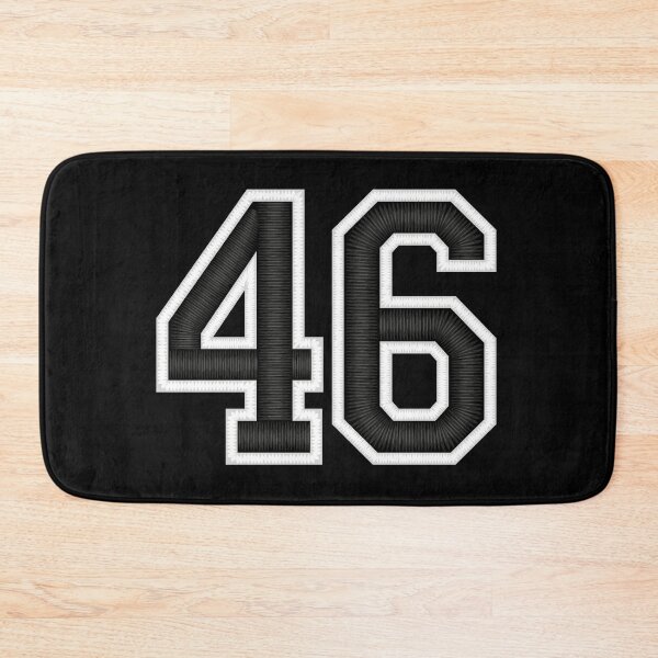 Item preview, 46 Black Jersey Sports Number forty-six Football 46 designed and sold by elhefe.