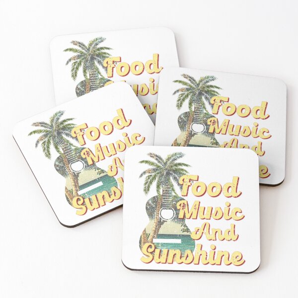 Item preview, Food Music And Sunshine designed and sold by PrettyPittie Shop.