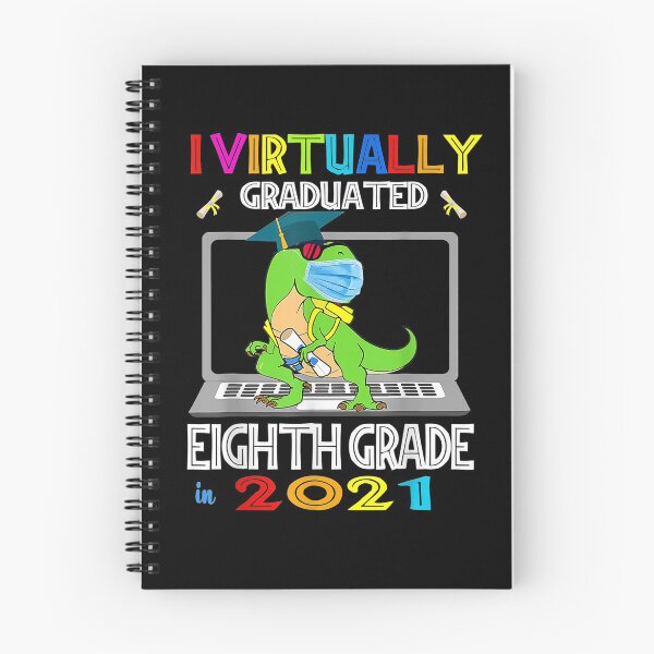 Item preview, I Virtually Graduated 8th Grade Graduation Virtual T Rex  designed and sold by anniet33.