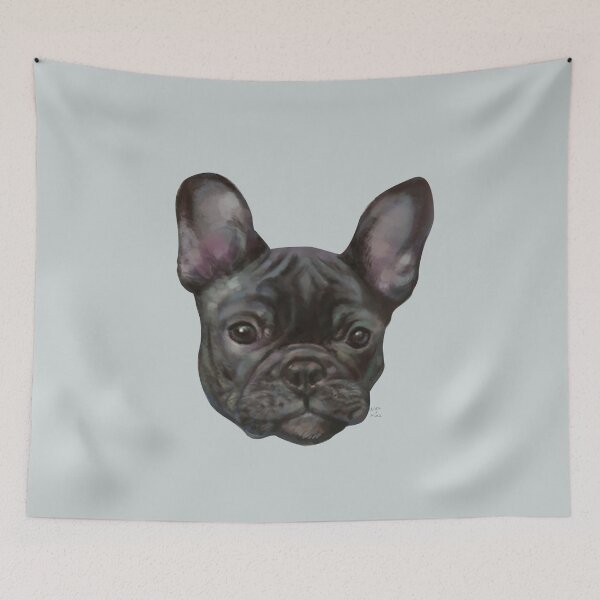Item preview, pet portrait frenchie designed and sold by wauymau.