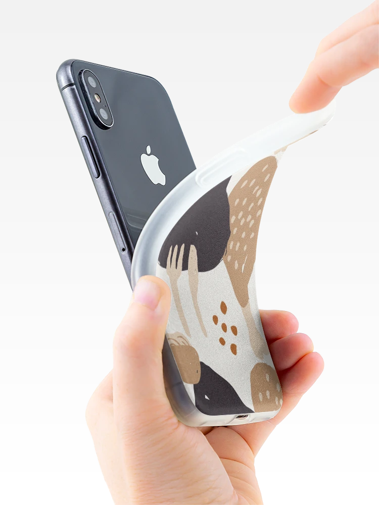 Thumbnail 4 of 5, iPhone Case, Aesthetic Abstract Food Pattern designed and sold by PatternTale.