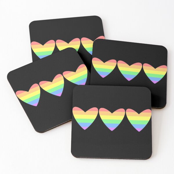 Item preview, hearts rainbow flag pride lgbt designed and sold by sarahisdrawing.