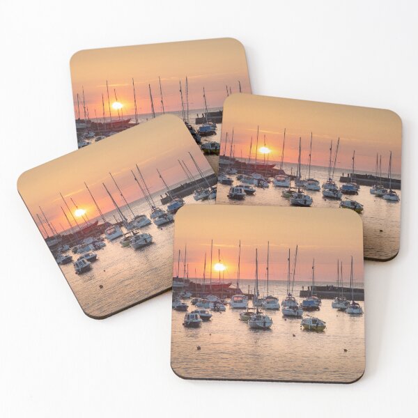 Item preview, Sunset at Aberaeron harbour designed and sold by Leighton Collins.