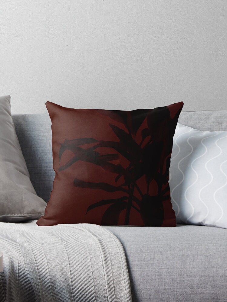 Thumbnail 1 of 4, Pillow, Dark flower designed and sold by artherapieca.
