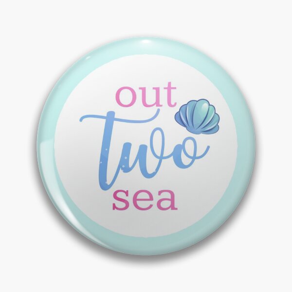Item preview, Out Two Sea Mermaid Clam Shell Second Birthday Round Circle designed and sold by CyanSkyDesign.