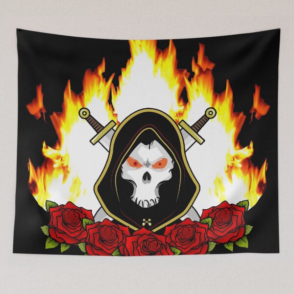 Item preview, Death Warrior - Fire and Roses designed and sold by Hypnotees.