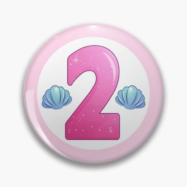 Item preview, Clam Shell Mermaid 2 Two Second Birthday Round Circle designed and sold by CyanSkyDesign.