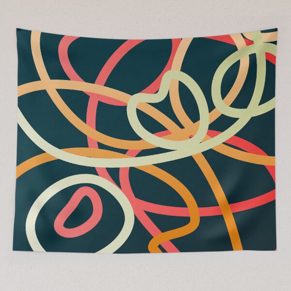 Artikelvorschau, HEATWAVE abstraktes geometrisches Design entworfen und verkauft von SynestheticArt.