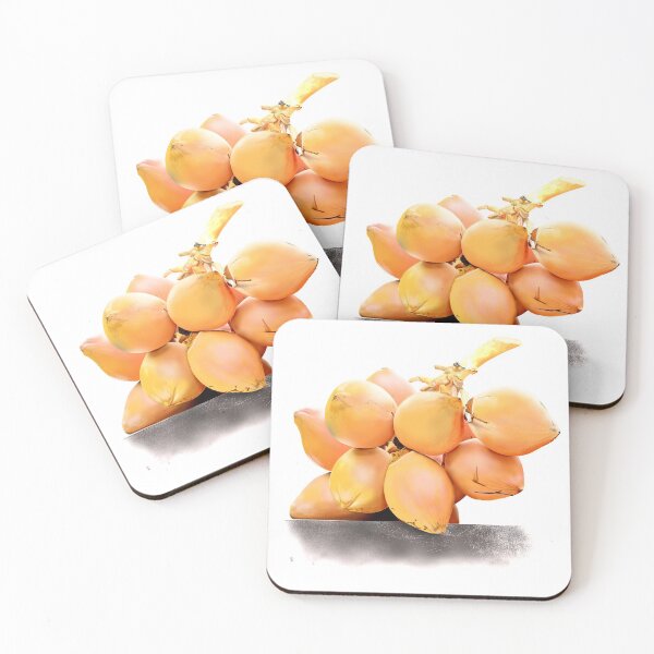 Item preview, Fruits Bunch of Orangish King Coconuts - Art Board Prints designed and sold by skgraphictrafic.