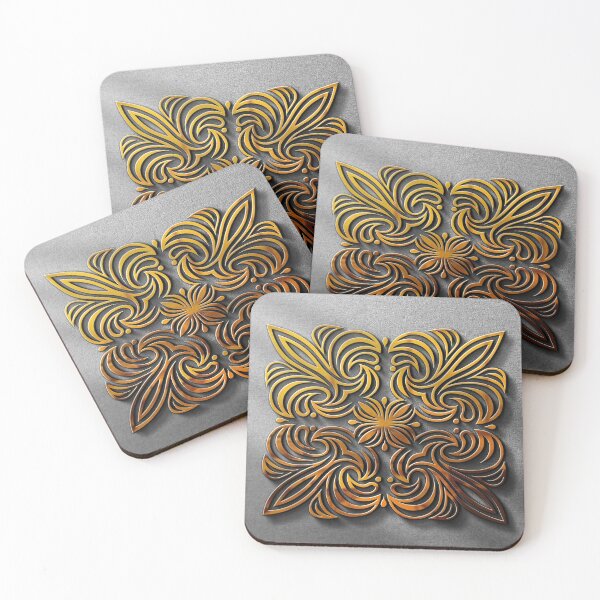 Item preview, Retro carving in gold. designed and sold by roshanrosha.