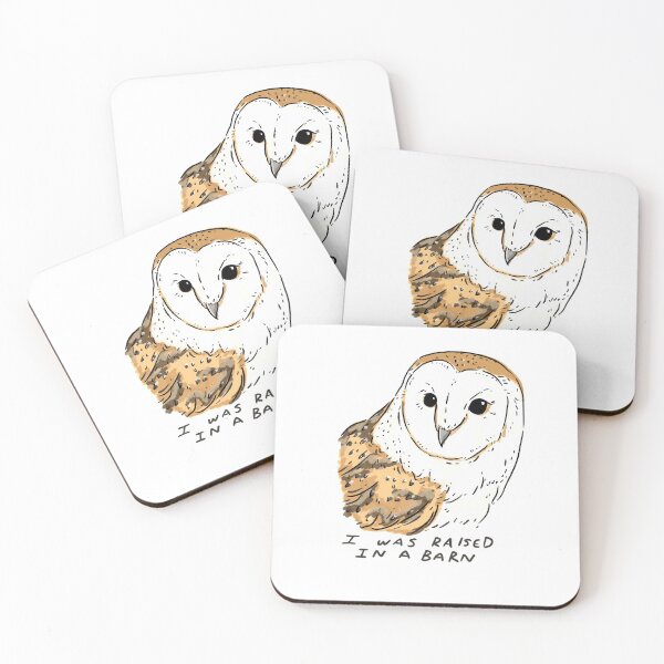 Item preview, I was raised in a barn- Barn Owl designed and sold by StudioKirstina.