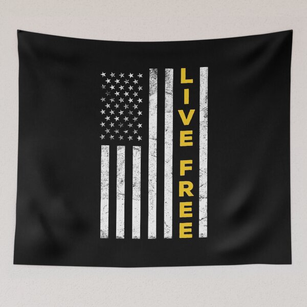 Item preview, Live Free American Flag Libertarian designed and sold by JBDeszigns.