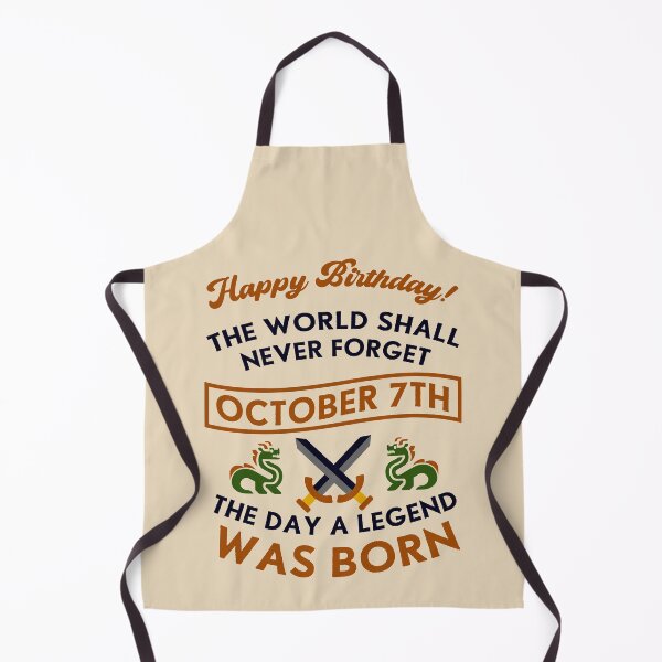 Item preview, October 7th The Day A Legend Was Born Dragons And Swords Design (Dark) designed and sold by Graograman.