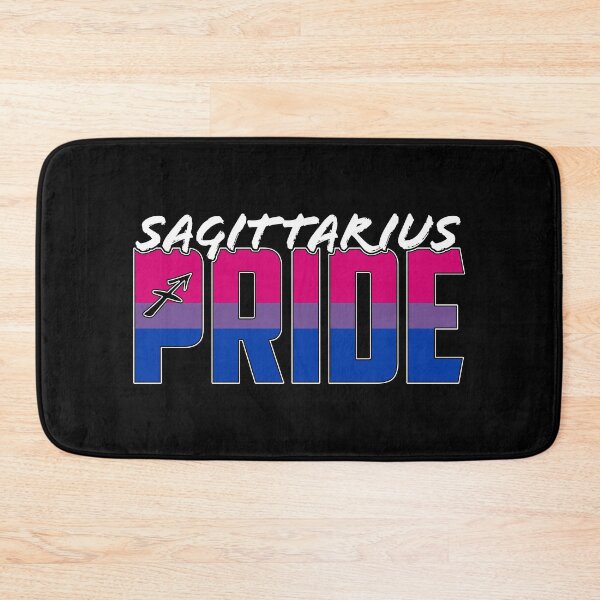 Item preview, Sagittarius Bisexual Pride Flag Zodiac Sign designed and sold by Patrick Hiller.