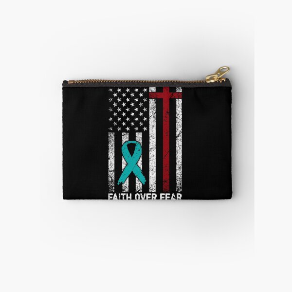 Item preview, Christian Distressed USA Flag Cross Faith Over Fears Dissociative Disorders Awareness designed and sold by Brad-FI.