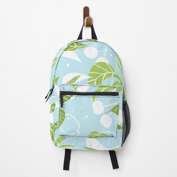 Item preview, Green blue summer leaves seamless pattern designed and sold by essskina.