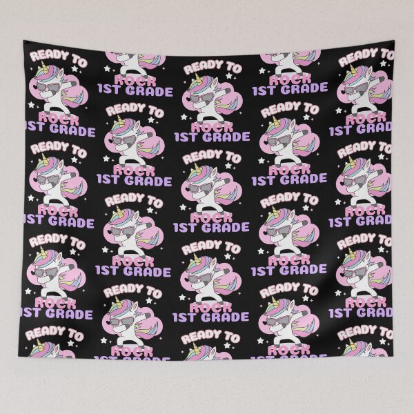 Item preview, Back To School 1st Grade Dabbing Unicorn designed and sold by LadySaltwater.