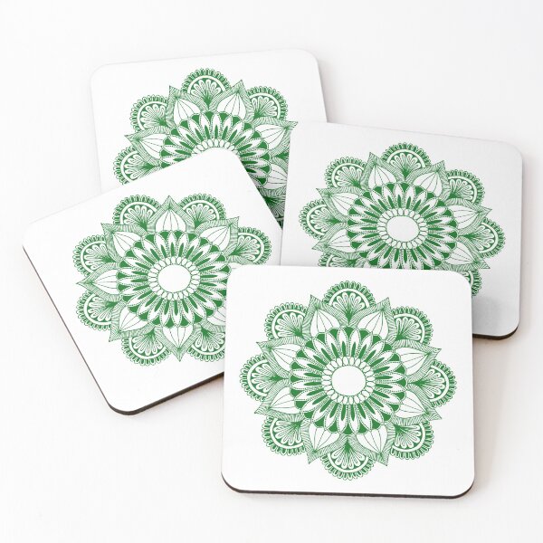 Item preview, Flower Mandala (green/white) designed and sold by Calen  Picard-Carroll.
