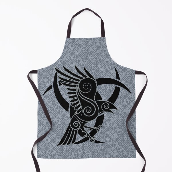 Item preview, Norse Pagan Viking Raven of Odin Celtic Knotwork designed and sold by BluePagan.