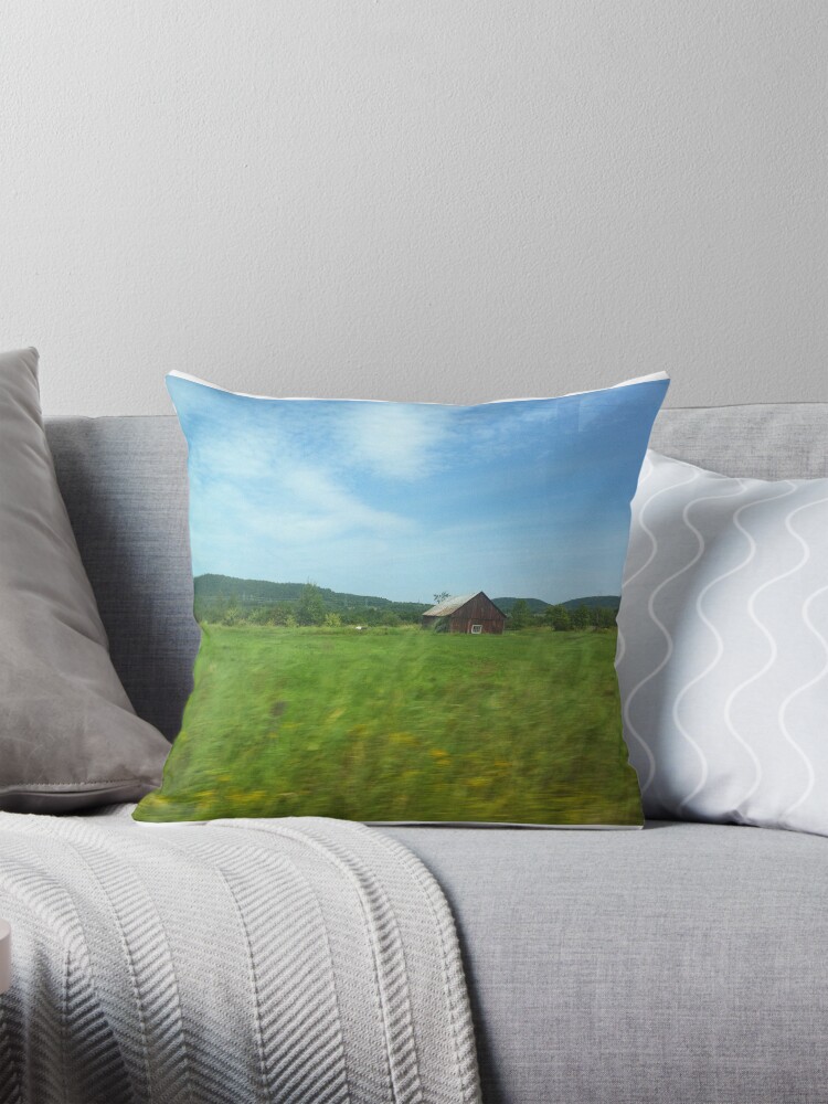 Thumbnail 1 of 4, Pillow, rural farm nature designed and sold by artherapieca.