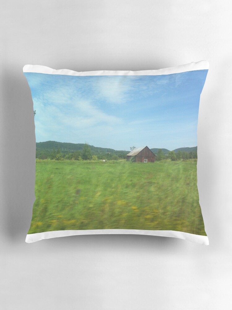 Thumbnail 3 of 4, Pillow, rural farm nature designed and sold by artherapieca.