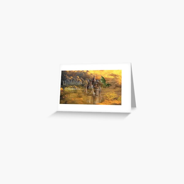 Castle Dragon Thinklings Greeting Card