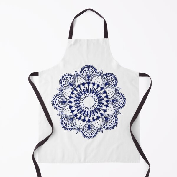 Item preview, Copy of Flower Mandala (navy/white) designed and sold by Calen Picard-Carroll.