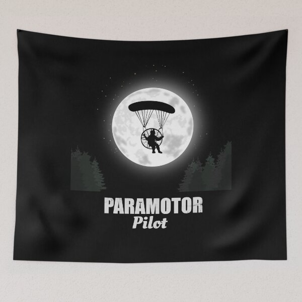 Item preview, Paramotor flying by night Paramotor pilot designed and sold by Ibu83.