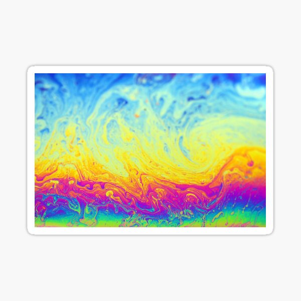 Pop art soap film Sticker
